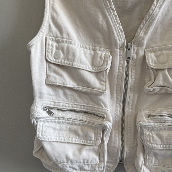 American Eagle Women's Utility Cargo Vest Size XS Outdoor Pockets - Picture 3 of 7
